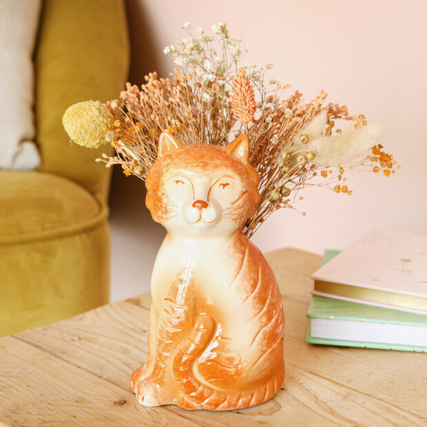 Gingerbell Cat Vase